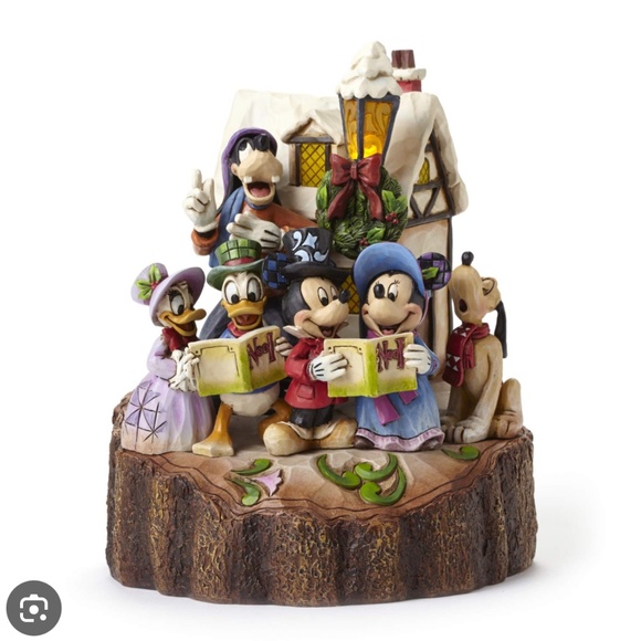 Jim shore light up Disney Christmas figurine - Picture 1 of 2